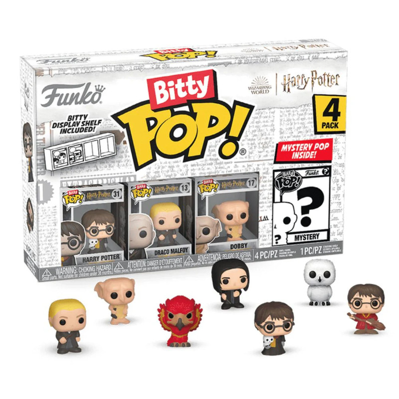 Bitty Pop! Movies: Harry Potter - Harry in Robe w/ Scarf 4pk - دمية